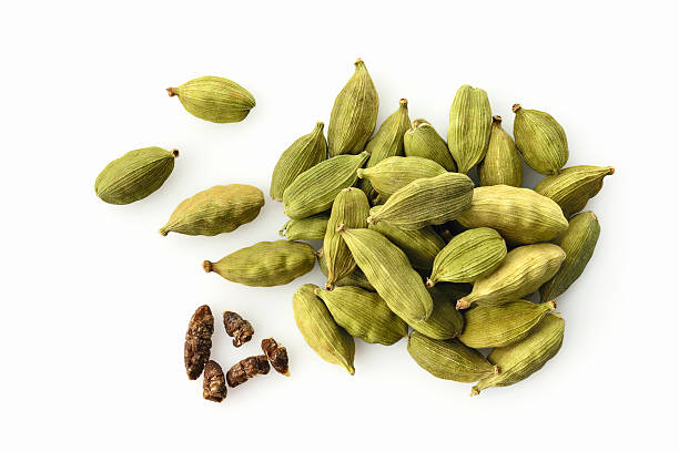 high resolution close up of cardamom shot in studio